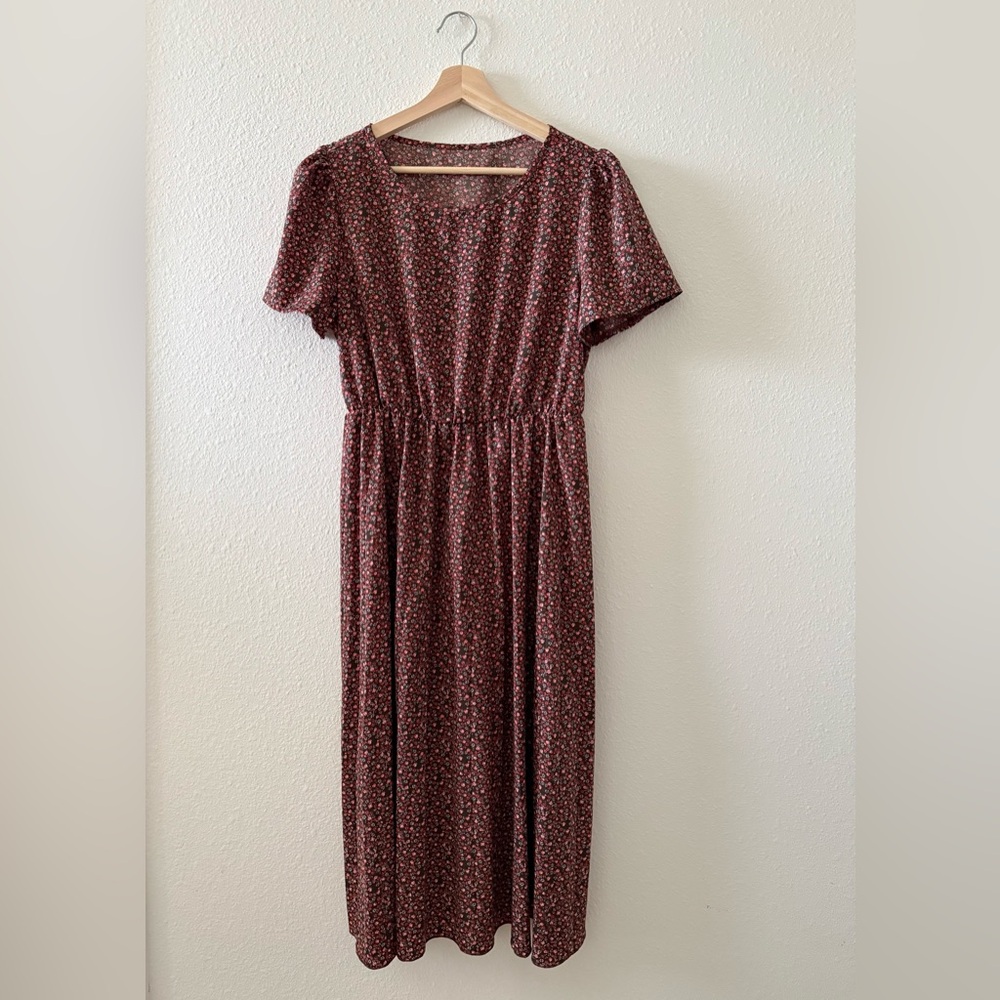 Hapsho Floral Midi Dress